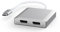 WJESOG USB C to Dual Displayport MST Hub Type C to 2 DP Splitter Multi Stream Transport Hub, for Windows MAC