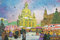 Nostalgische Adventskalenderkarte Frauenkirche Dresden