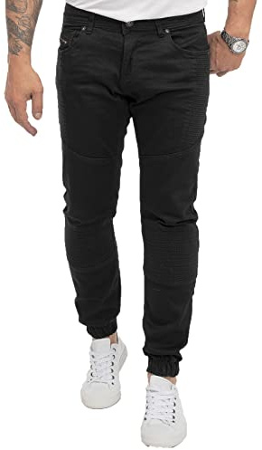 Rock Creek Jeans Herren Hose Tapered Fit Stretch RC-2187 Schwarz W36 L30