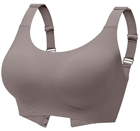 Gailife Womens Wireless Push Up Bras for Women No Underwire Seamless Full Coverage Supportive T Shirt Everyday Bras -M,GR