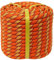CRAYZA Double Braided Polyester Rope (1/2 in x 50 ft) Strong Arborist Rigging Rope 48 Strands for Tree Work Climbing Pulling Sailing, Orange