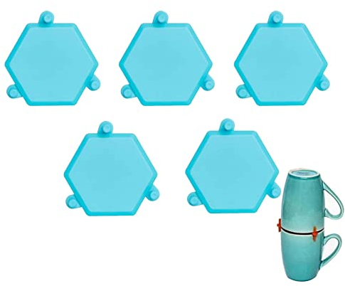 AIYING Organizer per Tazze da caffè - Organizer per impilare Tazze da caffè nell'armadietto,Gadget da Cucina impilabile salvaspazio per Armadio, ripiano da appoggio
