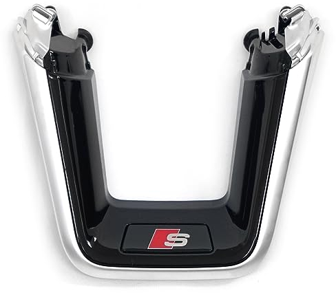 Audi 4K0419689FINZ Blende S-Emblem Logo Clip Abdeckung *** nur für Fahrzeuge mit abgeflachtem Lenkrad (3-Speichen) ***