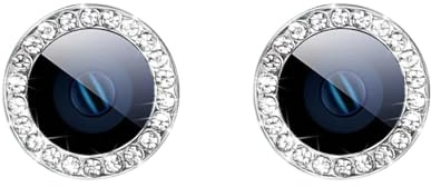 KAREN66 Glitzer Kameraschutz für iPhone 15/15 Plus Kamera Glas Schutzfolie 2 Stück Objektiv Folie Len Protector Schutzglas Rückseite Camera Glasfolie 9H Härte Zubehör Wasserdicht (Silber)