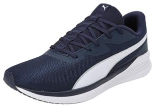 PUMA Night Runner V3, Road Running Shoe Unisex Adulto, Navy White, 46 EU