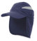 BLUECHOLON Mütze mit Nackenschutz, Trekking, Bergsteigen, Wandern, verstellbarer Verschluss, Mikrofaser, Herrenmütze, Damenmütze., blau, 61 cm