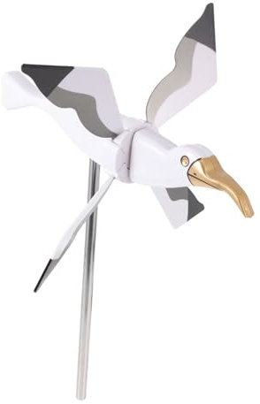 POPETPOP Moulin À Vent De Jardin en Forme De Mouette Ornement Rotatif Robuste pour Une Pendaison De Crémaillère
