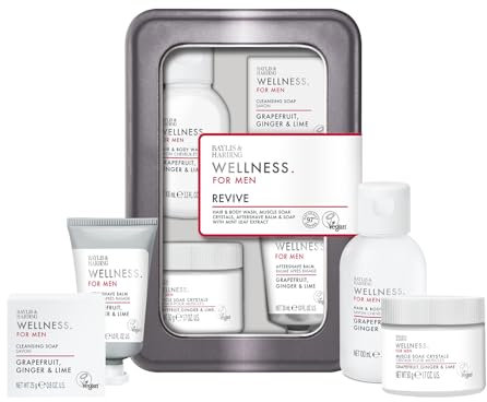 Baylis & Harding Wellness For Men His Essential Wellbeing Tin Gift Set (Pack of 1) - Vegan Friendly
