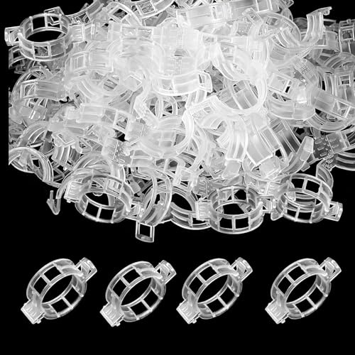 300 PCS Clip per Pomodoro a Spago Clip per Piante per Piante Rampicanti | Rampicanti Muro Ganci Clip per Piante in Plastica Sicura Pomodori Supporto, per Gelsomino Edera