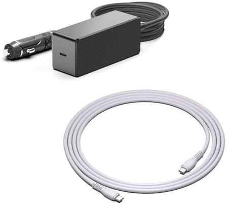 HKY PD3.1 Chargeur de voiture USB type C 12 V-24 V 140 W pour Asus ROG Ally Gaming Console de jeu ASUS ROG Flow X13 Z13 GZ301Z GZ301 ZenBook 14X 14 UX425QA UM425QA Chromebook DJI Mavic 3 Hub de