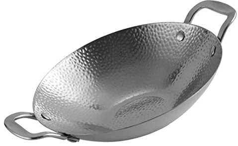 CIYODO Casserole Acier Inoxydable à Double Poignée Idéale Pour Préparer Des Plats Chauds Fruits De Mer Et Viandes Design Pratique Et Élégant Parfait Pour Cuisine Maison Repas Entre