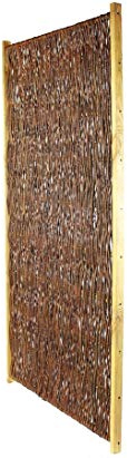 Weidenzaun günstig mit 180x120cm London New naturbelassen von bambussi.com