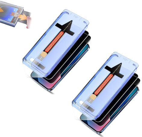 QingxingFa Indestructible Screen Protector, Invisible Screen Protector for iPhone 15 14 13 Pro Max, Dust Free Without Bubbles Screen Protector (for Phone15,2pcs)