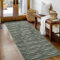 Biscpro Fußmatte 60x180cm Boho Teppich Schmutzfangmatte Innen Waschbar Rutschfester Fussmatte Eingangsmatte Carpet für Eingangsbereich,Haustür,Patio,Flur,Garten,Porch-Grün