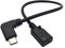 Halokny USB C to Mini Cable, 90 Degree USB Type C (USB-C) Male to Mini USB Female Adapter Converter Charging Cable 25cm/10 Inch (90° Typec Male/Mini Female)(Only for Charging)