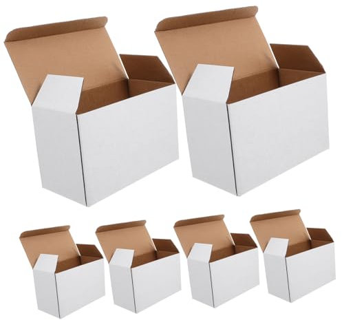 SHOWERORO 10stücke Pack Wellpappe-verpackungsbox Mehrzweck-transportbox Weinflaschen-verpackung Versand-wellpappe-karton Leere Umzugskartons Für Kleine Gegenstände
