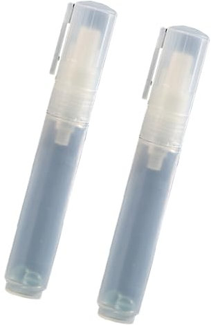 Stylos Peinture Vides À Pointe Plate 8mm 2 Pièces Marqueur Vide Acrylique Tige Stylo Transparente Rechargeable Marqueur Peinture Vide Pour L'école Le Bureau