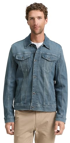 Tom Tailor Herren Jeansjacke im Washed Look