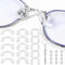 15 Pcs U Shaped Soft Silicone Glasses Nose Pads U Shape Screw-in Glasses Nose Pads 3 Different Sizes Anti-Slip Saddle Bridge Glasses Nose Pad with 30 Screws and 1 Screwdriver for Eyeglass