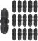 Kalolary 15 pièces Raccord droit à embout barbelé verrouillable 1/2 pouce pour tuyau d'irrigation 16mm - Connexions pour système d'arrosage goutte-à-goutte, jardin, pelouse