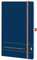 Chronoplan 50486 Buchkalender Kalendarium 2026 (Terminplaner A5 (135x210mm) mit Softcover, Wochenplaner, 1 Woche auf 2 Seiten, mit Stiftschlaufe, Einmerkband, Gummiverschluss) Elementary, Dunkelblau