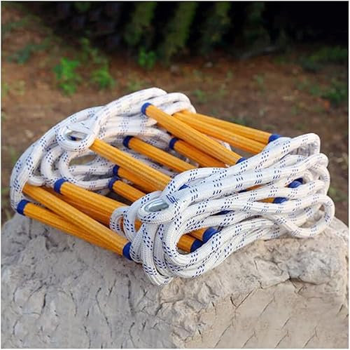 Escalera de Cuerda, escaleras de Escape de Incendios de 12 Metros, Escalera de Escape de Incendios, Cuerda de Rescate Antideslizante, Respuesta de Seguridad en el Trabajo de Emergencia, Auto