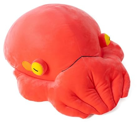 AQCQDQ Oktopus Kuscheltier, Weiches Kuscheliges Realistische Plüschtier Oktopus, Kissen Puppe Wurfkissen als Kuscheltier und Dekoration Geschenk für Kinder (45 cm,Rot)