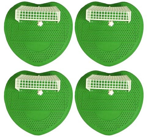 Urinal Filter - 18.5x19.3cm Scented Splash Guard Insert | PVC Urinal Screen For Commercial Residential Bathroom, Odor Control, Soccer Goal Style Hygiene Accessory