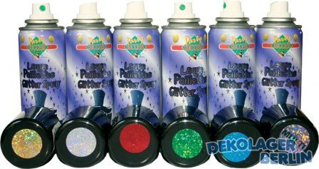 Eulenspiegel 819524 - Glitzer Haarspray Rot, 125ml