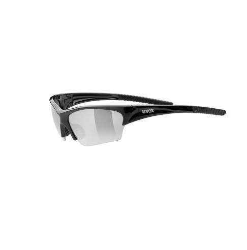 uvex sunsation - Sportbrille für Damen und Herren -100% UVA-, B, C Schutz - druckfreier Sitz & perfekter Halt - black matt/smoke - one size