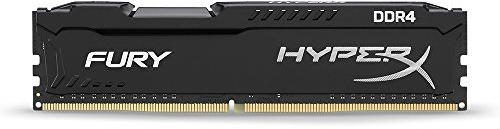 HyperX HX421C14FB/4 Fury Black Series 4 GB 2133 MHz DDR4 CL14 DIMM Memory Module (Sky Lake Compatible), Black