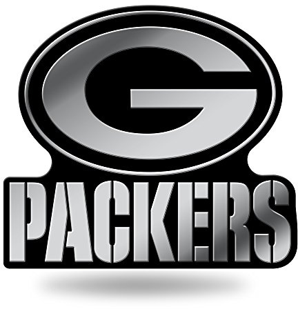 Rico Industries NFL Green Bay Packers Chrome Finished Auto Emblem 3D Sticker