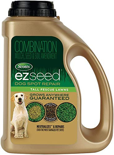 Scotts EZ Seed Dog Spot Repair for Tall Fescue Lawns - Combination Mulch, Grass Seed and Soil Amendment to Neutralize Pet Damage, Lawn Patch Repair, 2 lb.