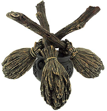 Nemesis Now B1867F6 - Scopa con sfera di cristallo, 16 cm, colore: Marrone