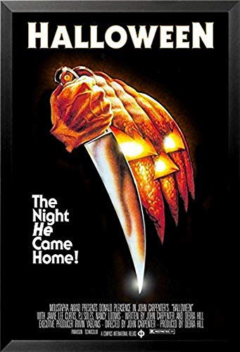 Buyartforless Gerahmtes Poster John Carpenters Halloween (1978), 91,4 x 61 cm, klassischer Horror-Film-Kunstdruck, Poster, The Night He Came Home!