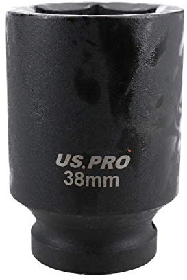 AB Tools 38mm Deep Impact Socket 3/4 Drive Single Hex 6 Point Chrome Vanadium Steel