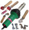 Antorcha de soldadura de pistola de aire caliente de 230 V Kits de equipo de soldadura de techos para soldador de plástico de 1600 W con rodillo de costura y boquillas y elemento térmico