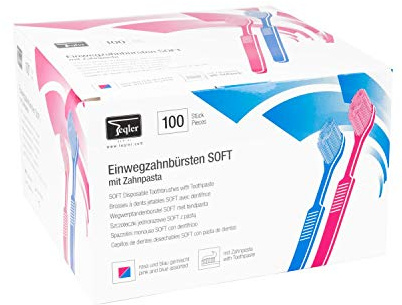 Teqler imprägnierte Einmalzahnbürste SOFT