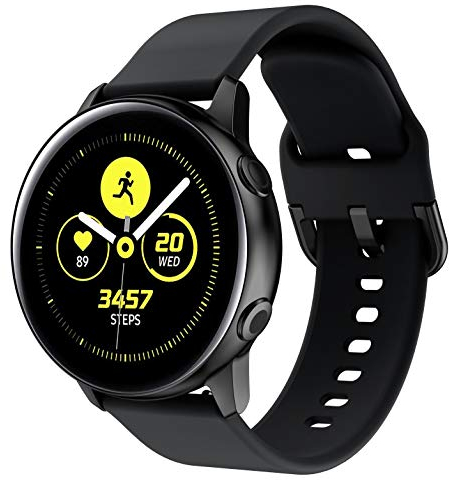 Syxinn Compatible con Galaxy Watch Active/Active2 40mm 44mm Correa de Reloj 20mm Silicona Banda de Reemplazo Pulsera para Galaxy Watch 42mm/Gear Sport/Gear S2 Classic