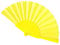 WS UK Fabric Handheld Folding Fan [Yellow]
