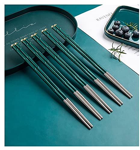 Palillos chinos Creative Bamboo Forma de bambú Palillo antideslizante Reutilizable Alimento Sushi Palitos Herramientas de cocina (Color : 50 pairs)