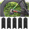 MUQZI Bicycle Chainstay Protector - High Impact Bicycle Frame Chain Protective Guard Stickers Pad for Mountain Bike, BMX, Road Bike (Small/Black)