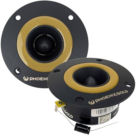 PHOENIX GOLD ZPRO36 Pro Audio Tweeter, Aluminum, 75W RMS, 2kHz-20kHz, 25mm, Pair