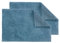 Schöner Wohnen Kollektion Badteppich einfarbig hellblau - 2er Set 60 x 90 cm – waschbare Badematte rutschfest Badezimmer - 100% Baumwolle – Duschvorleger Trockner geeignet