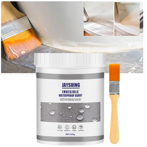 Winnsell 300g Transparent Waterproof Coating Agent, Invisible Insulation Sealant Super Strong Anti-Leakage Roof & Patio Sealer for Home & Bathroom