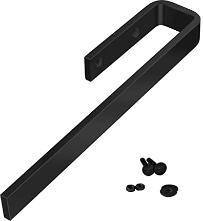 SOTECH Porte-serviettes PELI pour montage en armoire aluminium massif, noir anodisé Longueur : 325 mm Hauteur : 30 mm Largeur : 65 mm BA 64 mm