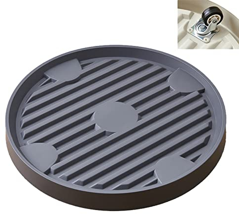 auons Plant Caddy mit Rädern, Rolling Plant Stand mit Rollen Heavy Duty Plant Dolly, Kunststoff Plant Roller Base, Beweglicher Pflanzwagen für Indoor Outdoor Home Garden Tools, Grau, 37.5cm