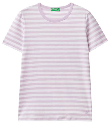 United Colors of Benetton Camiseta 3oa6e16a0, Lila 86g, XXS para Mujer