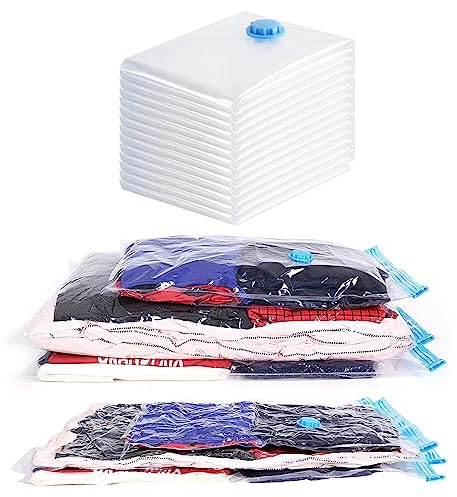 Large Space Saving Vacuum Storage Bags 3 Pack Clothes Bedding Organiser Under Bed Jumbo Vacuum Sealed Bags Reusable Save 80% More Storage Space Compression Seal for Closet Storage 90x120cm