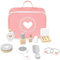 Mamabrum,Holz Make-Up Set, Spiegel, Puder, Nagellack, Lippenstift, Kamm, Parfum Palette, Kosmetiktasche, Haargummi, Für Kinder kinderschminken Set schminkkoffer Kinder